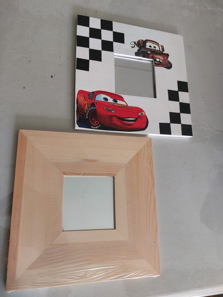 Houten vierkante spiegel (10 stuks), Enlèvement, Neuf, Bois, Matériel de bricolage