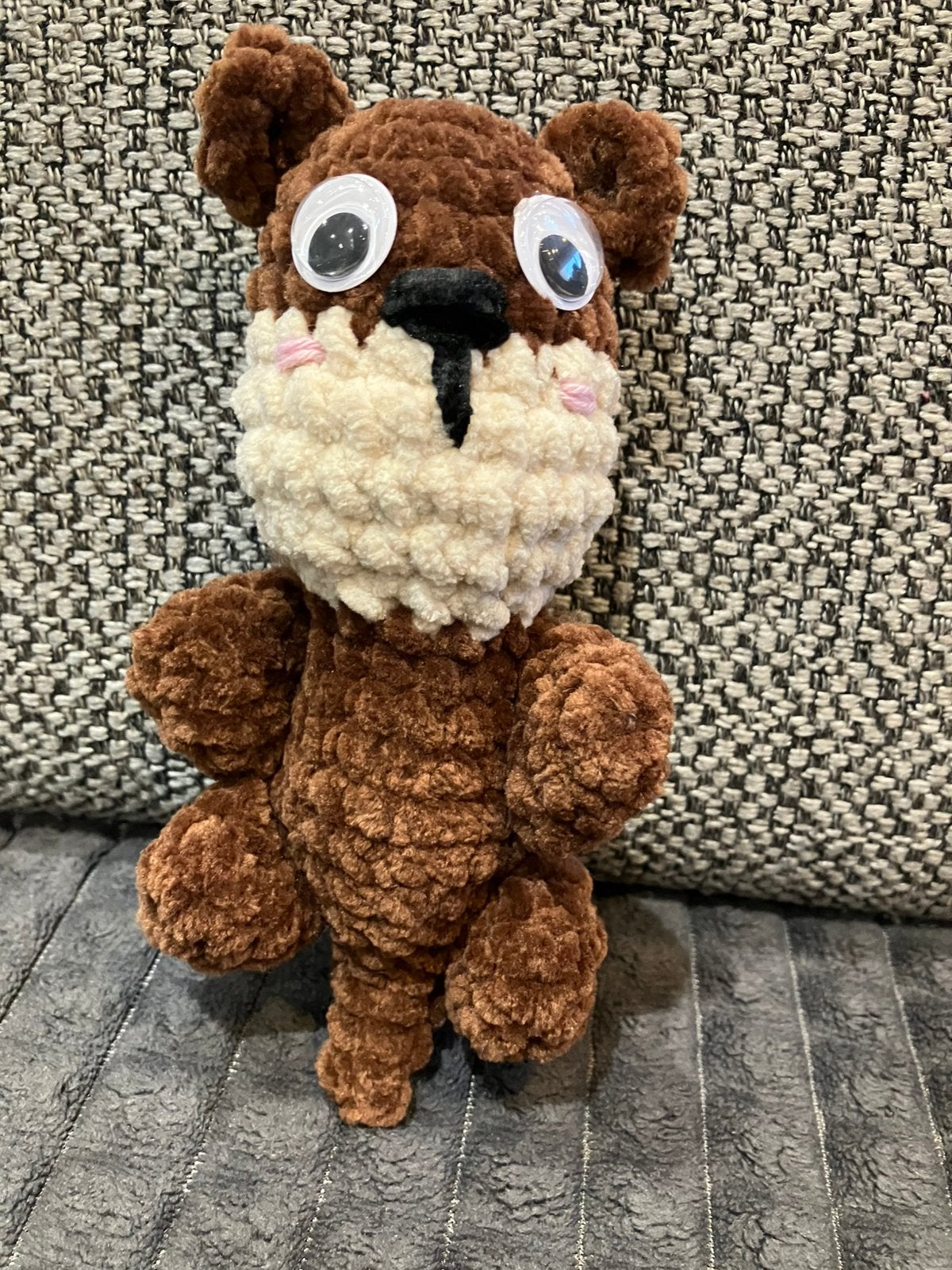 Ma creation loutre de mer crocheté 16 cm, très douce, Enlèvement ou Envoi, Neuf