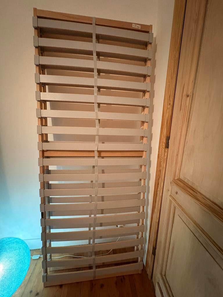 Lattenbodems Ikea 80 x 200 cm, Utilisé, Sommier, 200 cm, Deux personnes