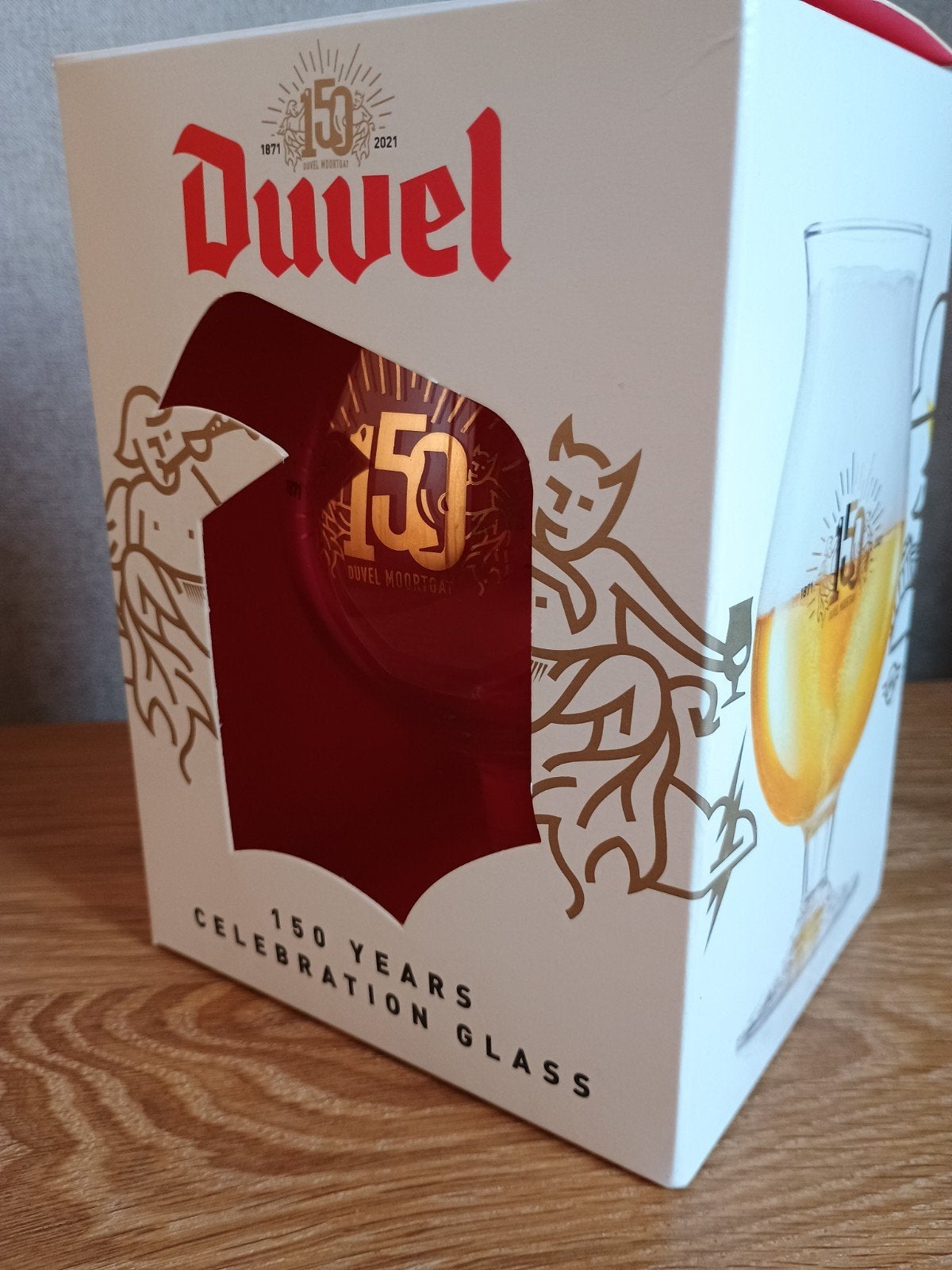 Duvel 150 years celebration glass limited edition, Collections, Enlèvement ou Envoi, Duvel