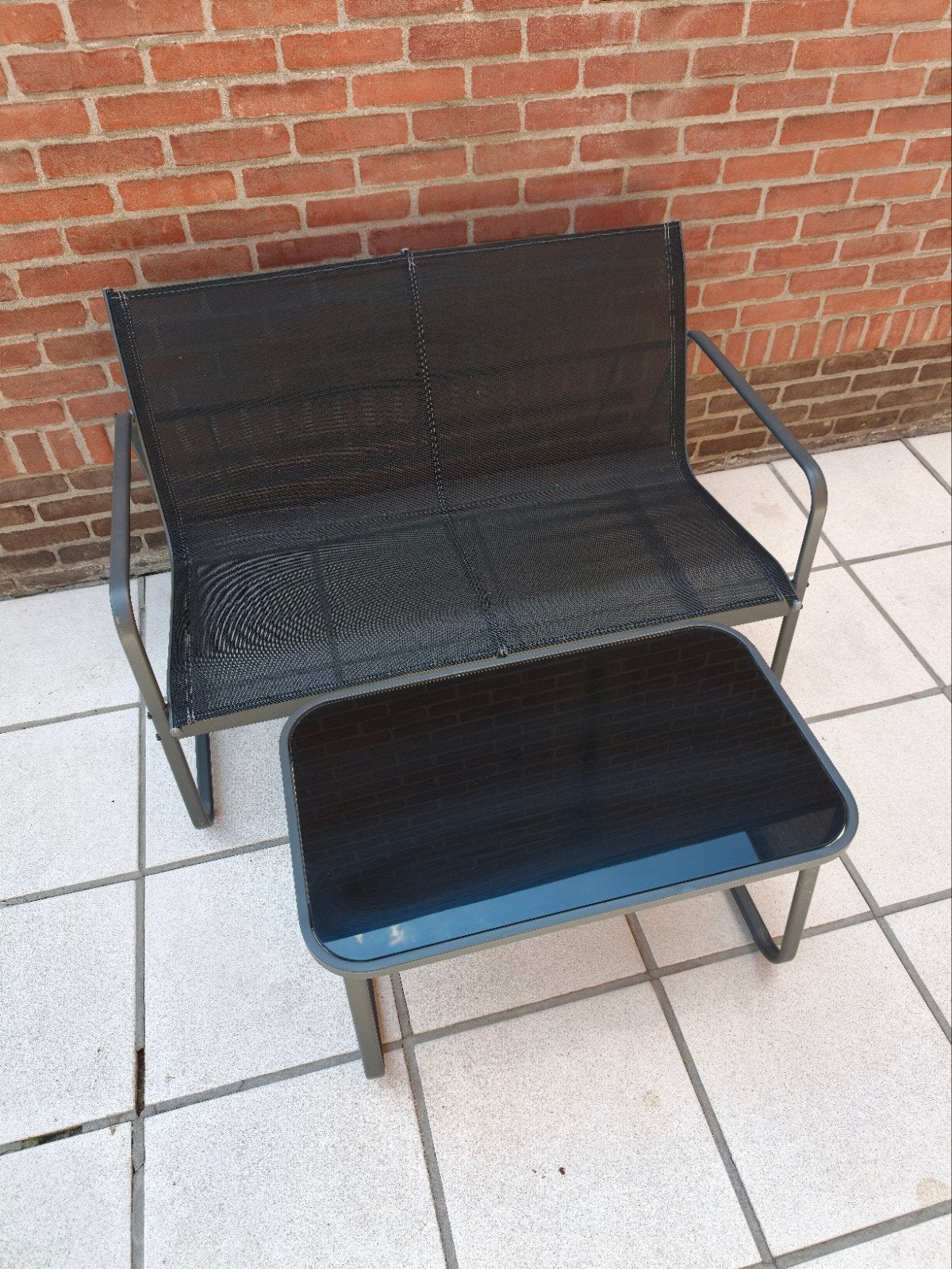tweezit met tafeltje, Tuin en Terras, Ophalen, Tuinset