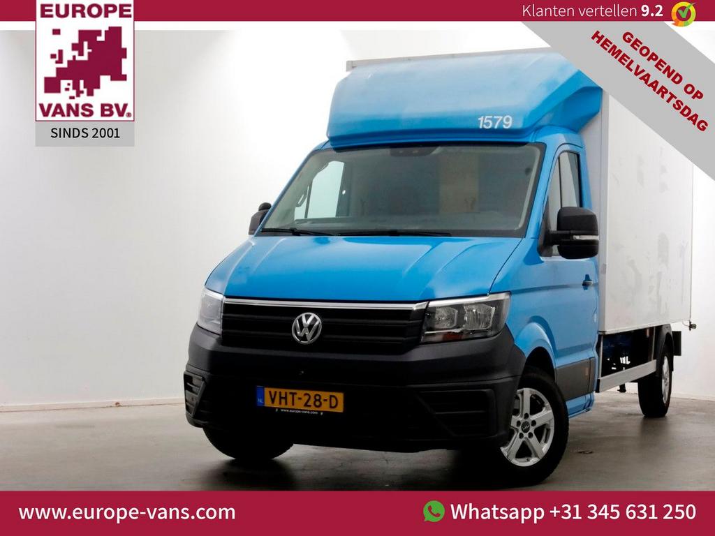 Volkswagen Crafter 35 2.0 TDI E6 Bakwagen met achterdeuren 2, Auto's, Bestelwagens en Lichte vracht, ABS, Blauw, Bedrijf, 277 g/km