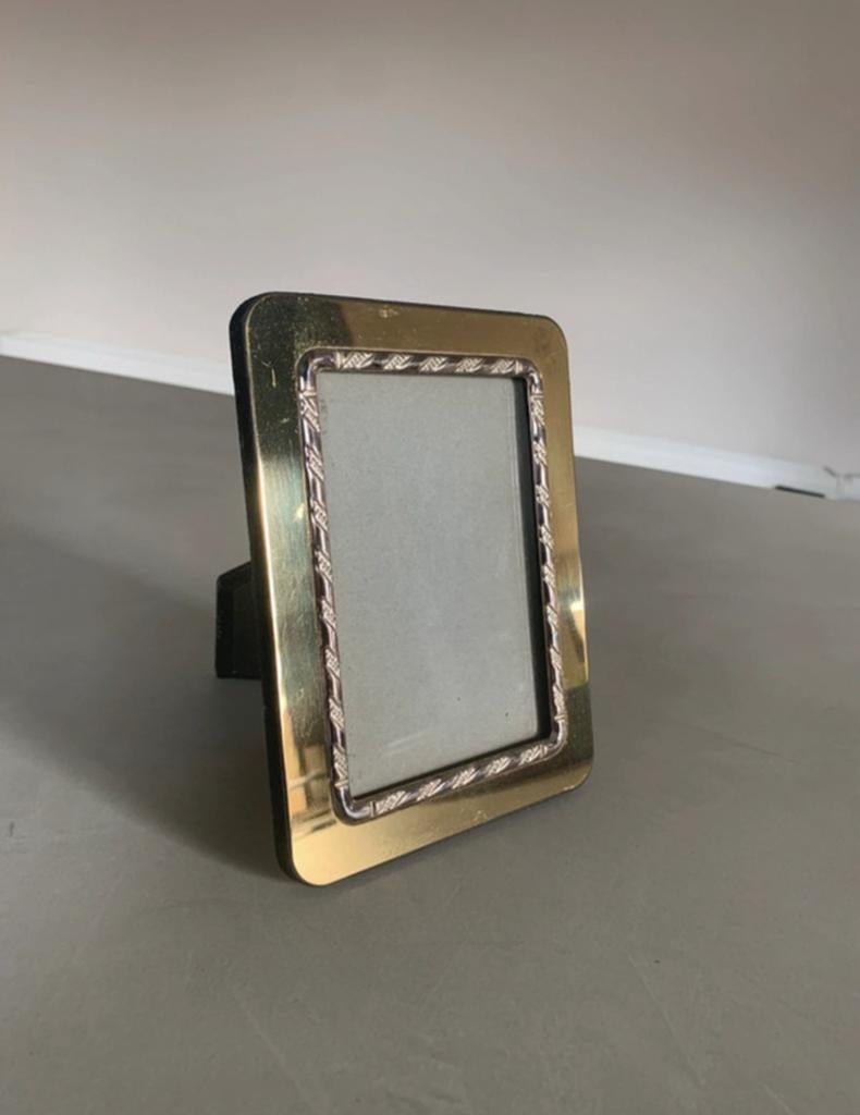 Vintage oude fotolijst - fotokader goud en fluweel antiek, Ophalen of Verzenden, Zo goed als nieuw