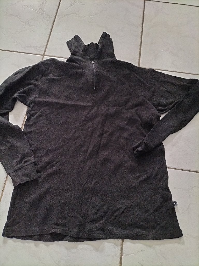 Zwarte pully met rits maat XL (zgan), Vêtements | Hommes, Vêtements de sports d'hiver, Enlèvement ou Envoi, Comme neuf, Taille 56/58 (XL)