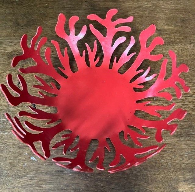 Fruitmand Alessi Mediterraneo 21 RED, Ophalen, Overige materialen, Schaal, Rond