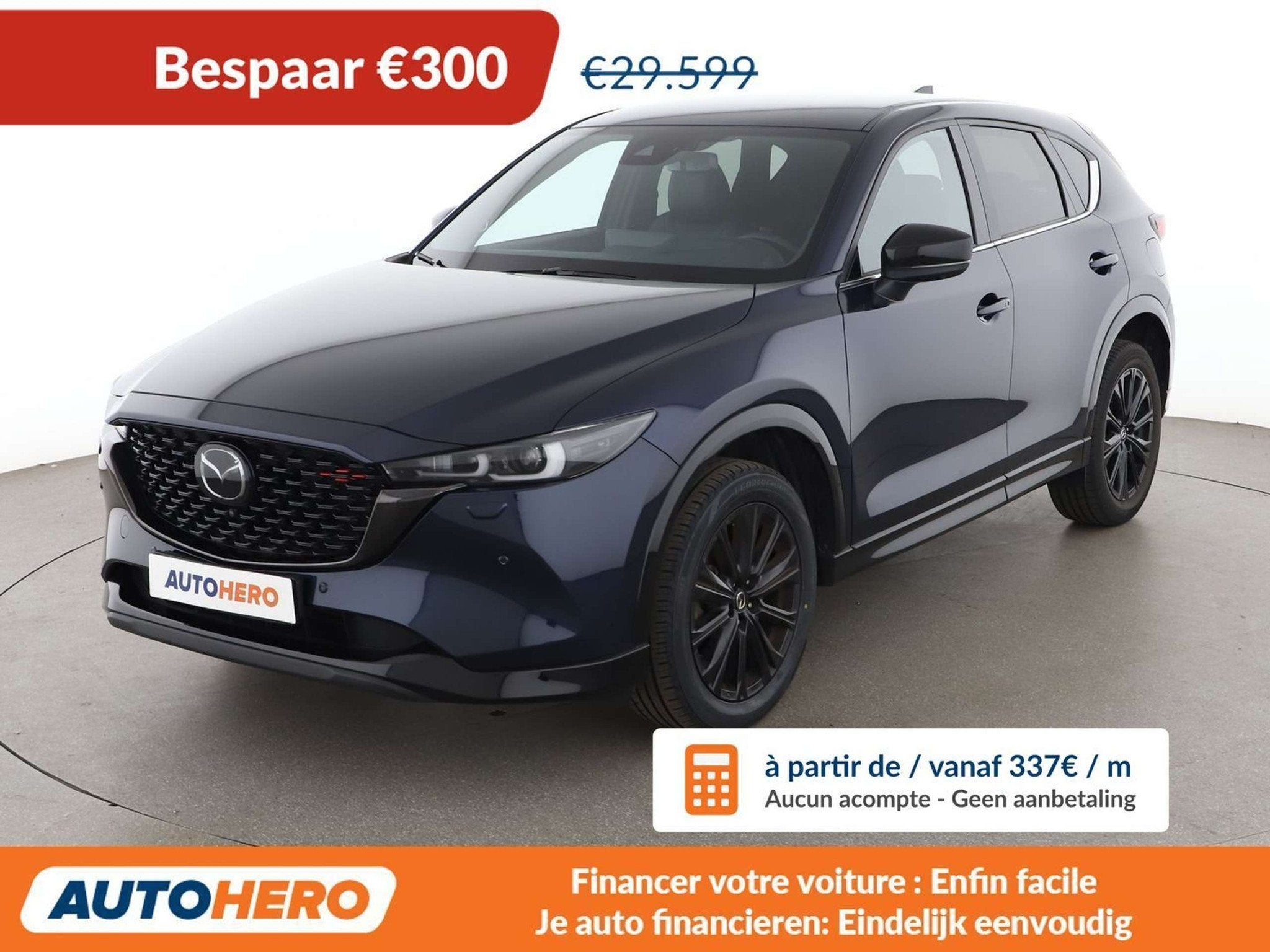 Mazda CX-5 2.0 Skyactiv-G Mild-Hybrid Homura 2WD (bj 2023), 1998 cc, Gebruikt, Blauw, 5 zetels