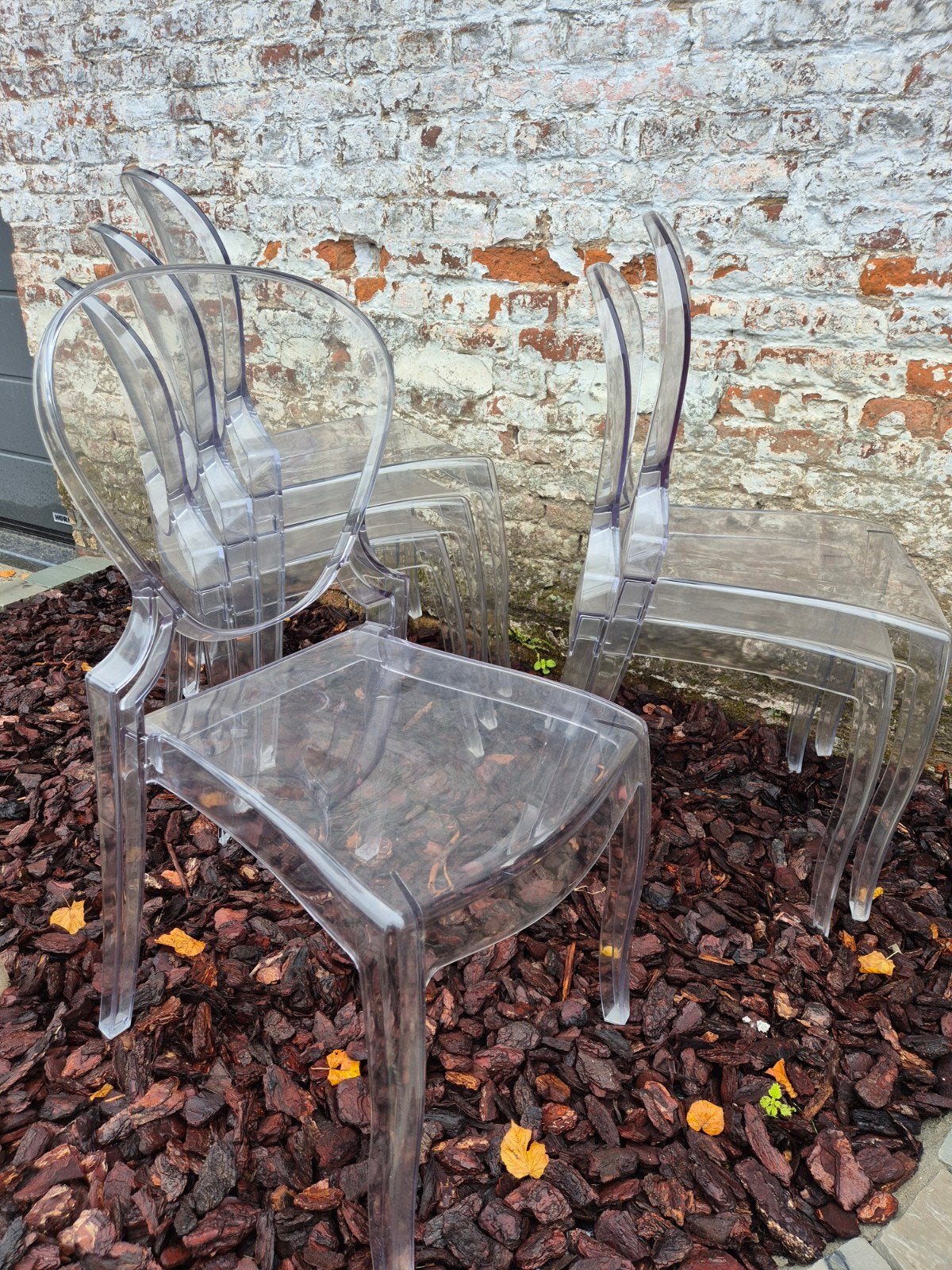 lot de 6 chaises transparentes design, Autres couleurs, Design, Enlèvement, Autres matériaux