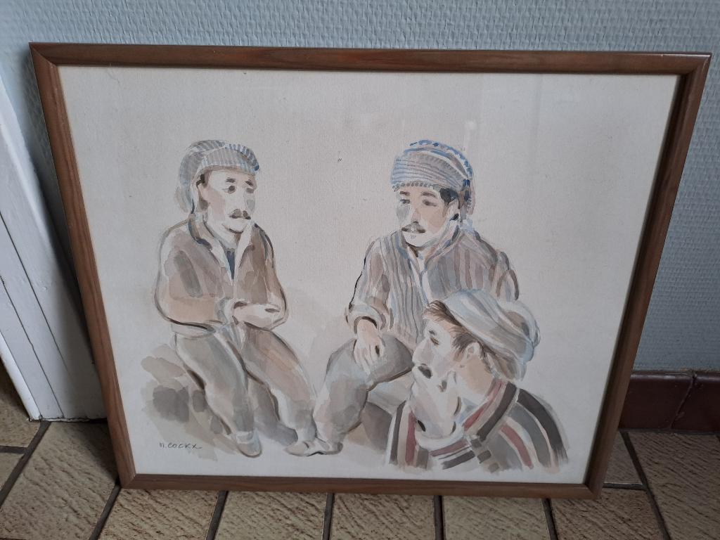 Schilderij M.Cockx, Antiek en Kunst, Ophalen
