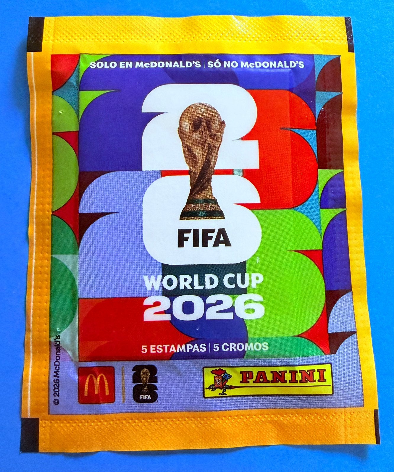 verzegelde envelop met McDonald's WK2026 Panini Argentinië, Verzenden, Nieuw, Poster, Plaatje of Sticker