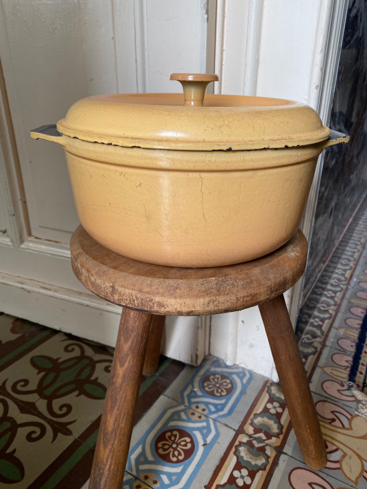 Cocotte francais vintage, Enlèvement, Utilisé, Fonte, Cocotte