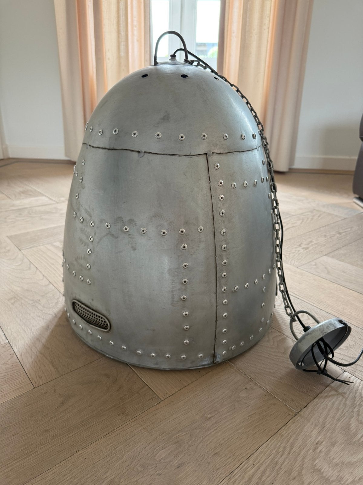 Lampe (style d'avion unique ; dia45 ; h56), Maison & Meubles, Enlèvement, Comme neuf