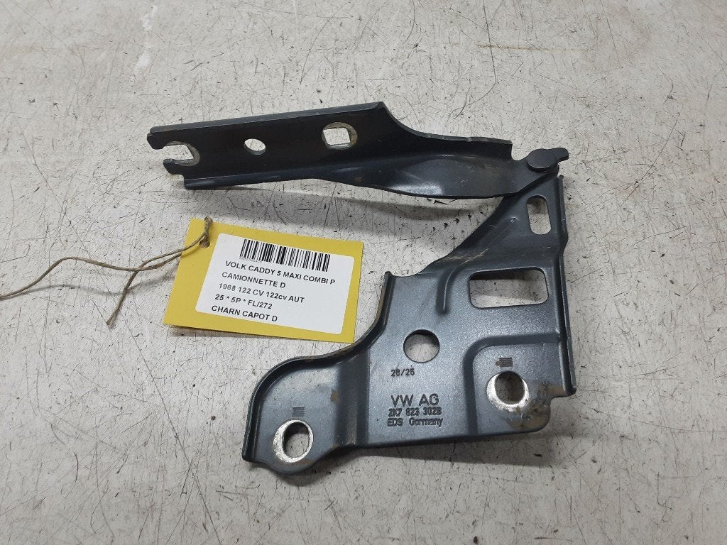 CHARNIERE DE CAPOT DROIT Caddy Combi V (SBB / SBJ), Volkswagen, Volkswagen AG, Utilisé, Kundenbetreuung@volkswagen.de