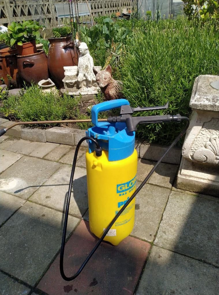 Tuinsproeier GLORIA met koperenlans 5 liter inhoud, Enlèvement, Comme neuf