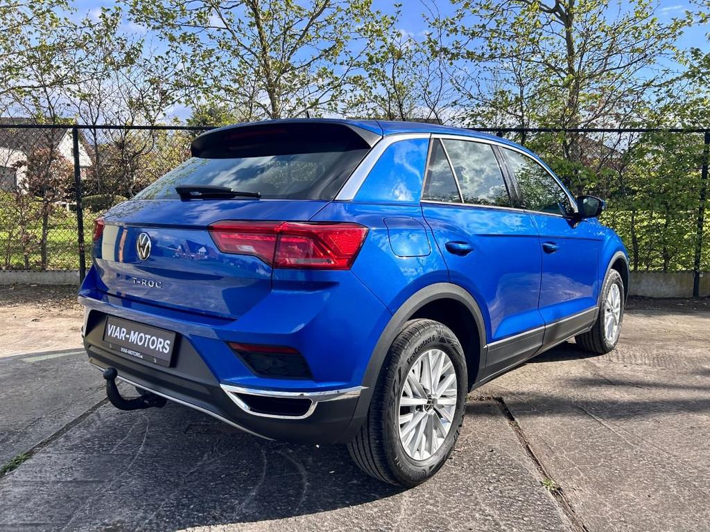 Volkswagen T-Roc Style-1,5 TSI-DSG Automaat-Trekhaak, Stof, 4 cilinders, Blauw, Bedrijf