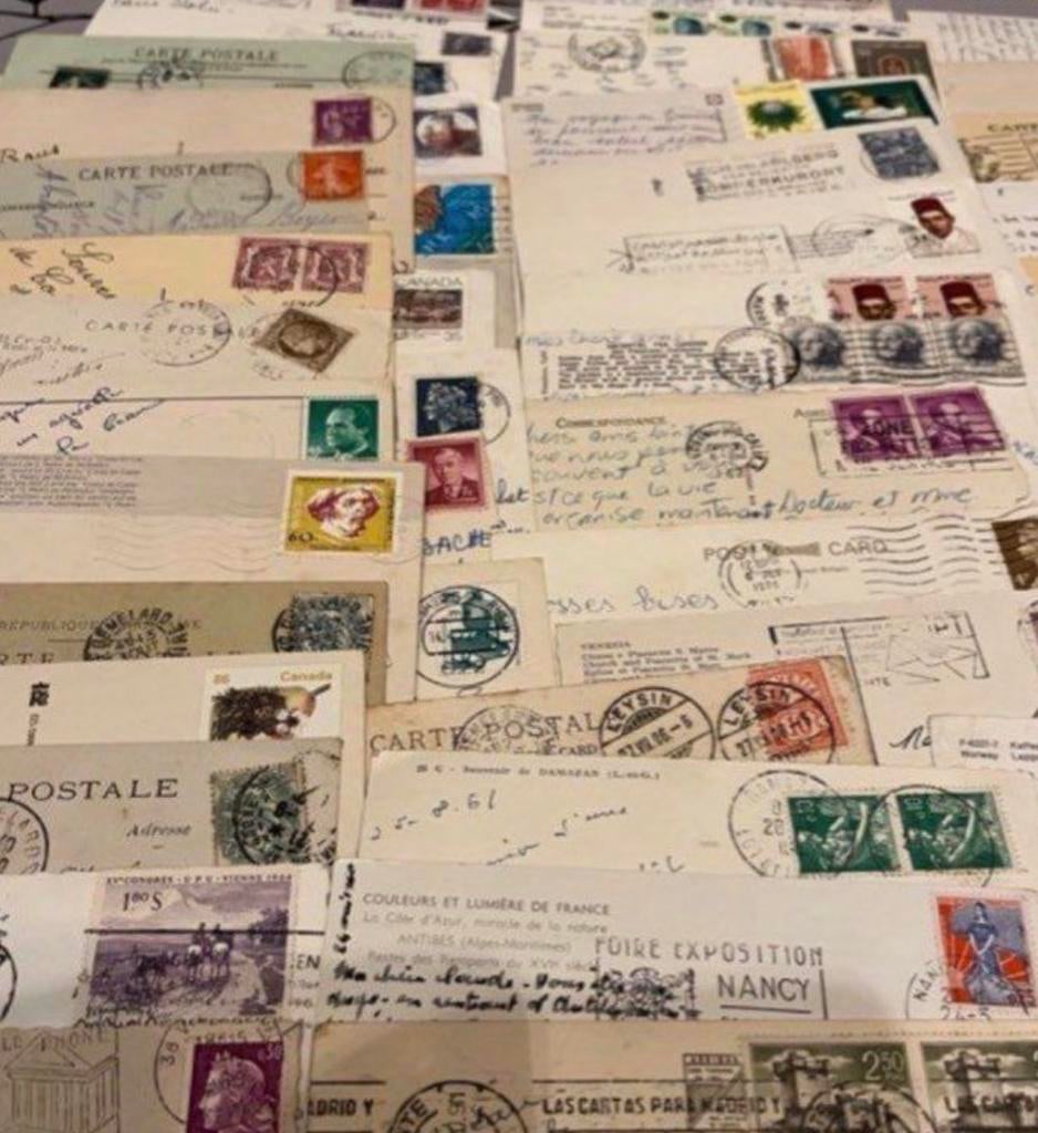 Collection de timbres dur CPA, Enlèvement ou Envoi