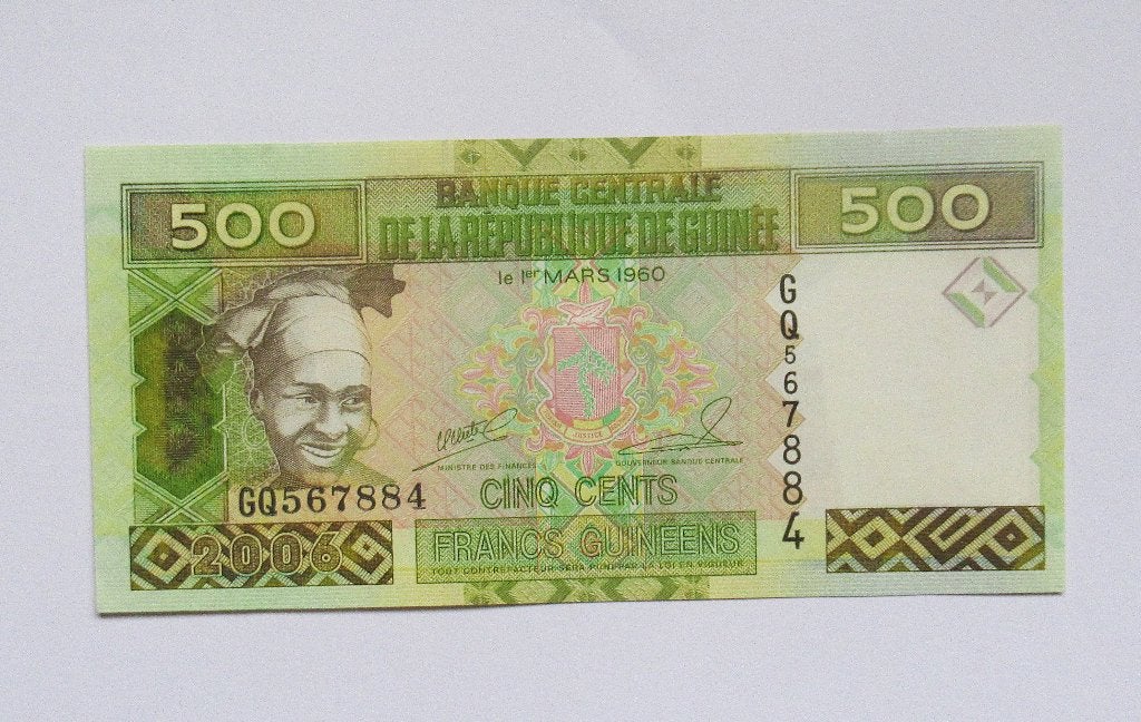 Guinee 500 Francs 2006, Timbres & Monnaies, Envoi, Guinée