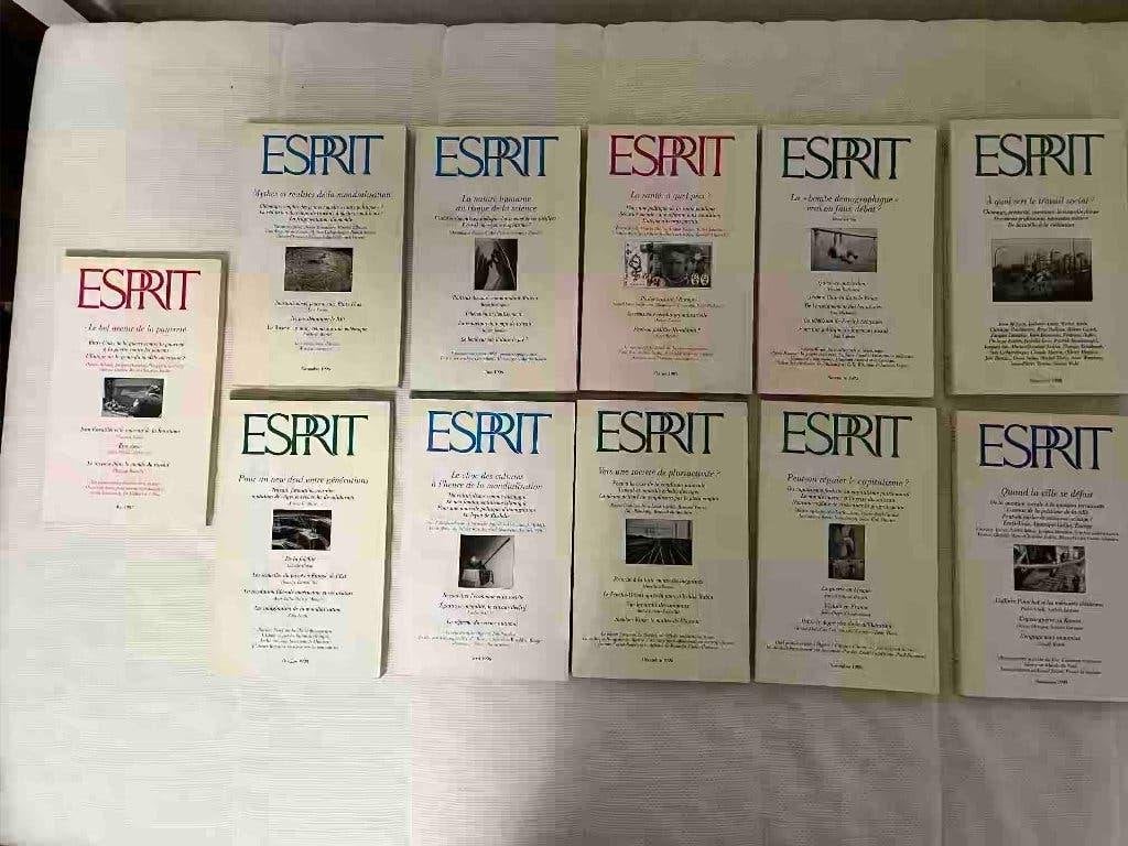 Lot 11 numéros revue Esprit (1995-1998), Livres, Enlèvement ou Envoi, Utilisé