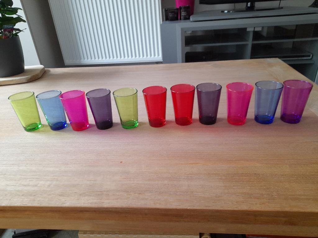 gekleurde glaasjes, Antiquités & Art, Enlèvement