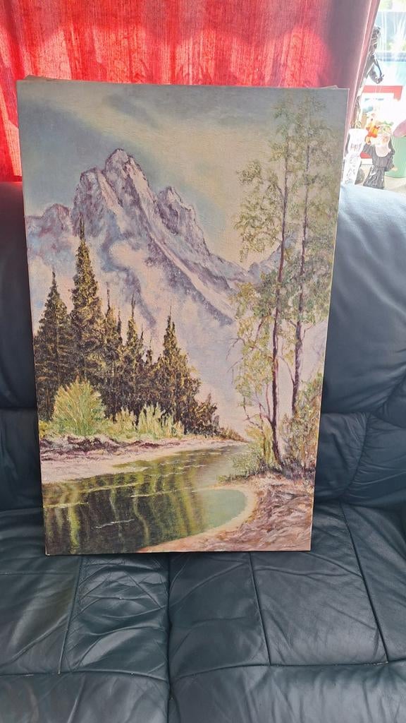 Schilderij landschap, Antiek en Kunst, Ophalen
