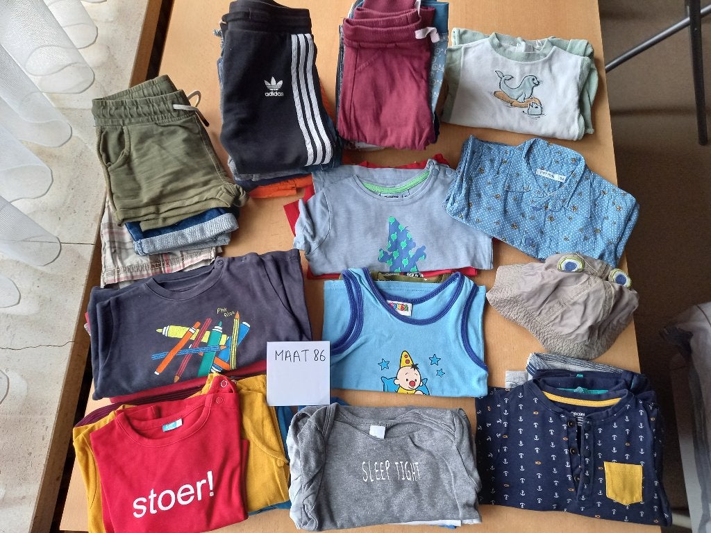 Nieuwstaat groot pakket/lot jongenskledij maat 86 - 1,5 jaar, Ophalen of Verzenden, Zo goed als nieuw, Maat 86