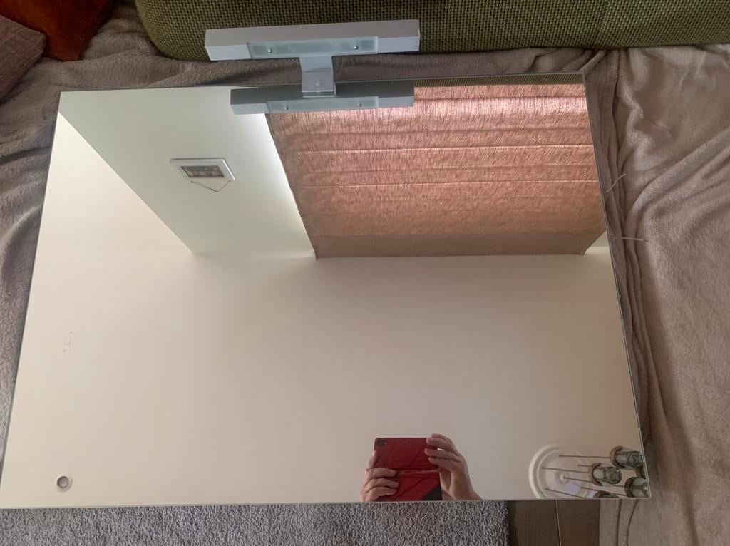 Spiegel met verlichting, Huis en Inrichting, Ophalen, Zo goed als nieuw