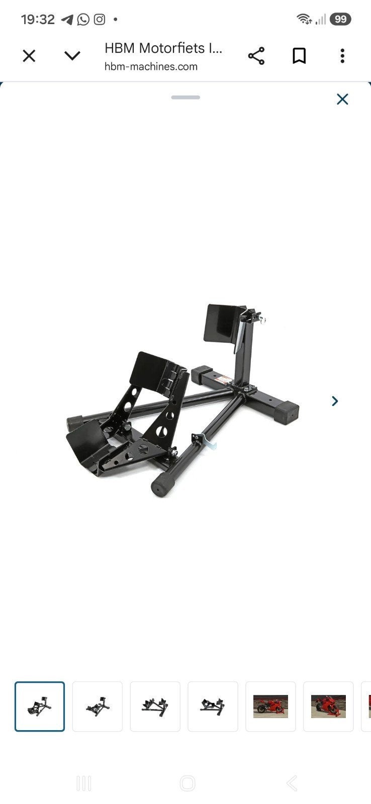 motorfiets inrijklem (nieuwe), Ophalen, Nieuw