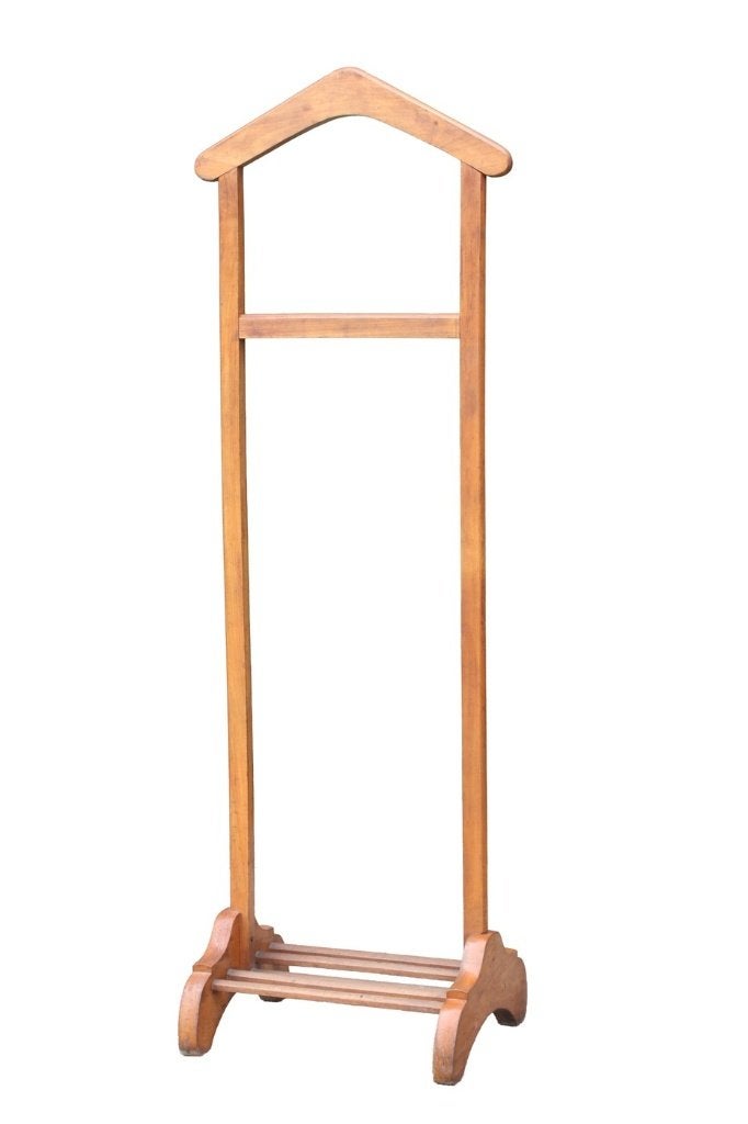 Vintage houten dressboy kledingstandaard jaren 60, Ophalen, Gebruikt, 100 tot 150 cm, Staande kapstok