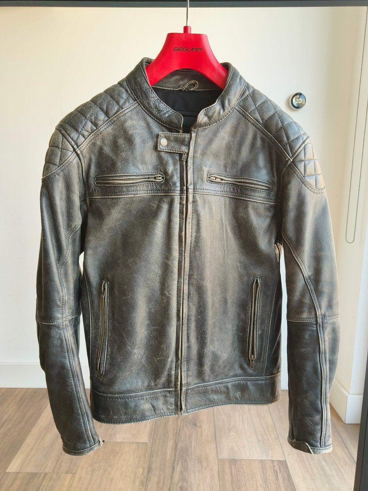 leder motorjas modeka (maat L), Heren, Jas | leer, Ophalen of Verzenden, Modeka