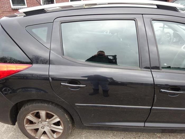 Portier 4Deurs rechts-achter van een Peugeot 207 (EXL), Auto-onderdelen, Carrosserie, Deur, Peugeot, Gebruikt, 3 maanden garantie
