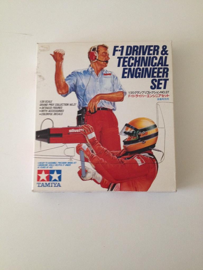 Tamiya F1 Driver & Technical Enigeer set 1:20, Enlèvement ou Envoi, Voiture, Plus grand que 1:32, Comme neuf