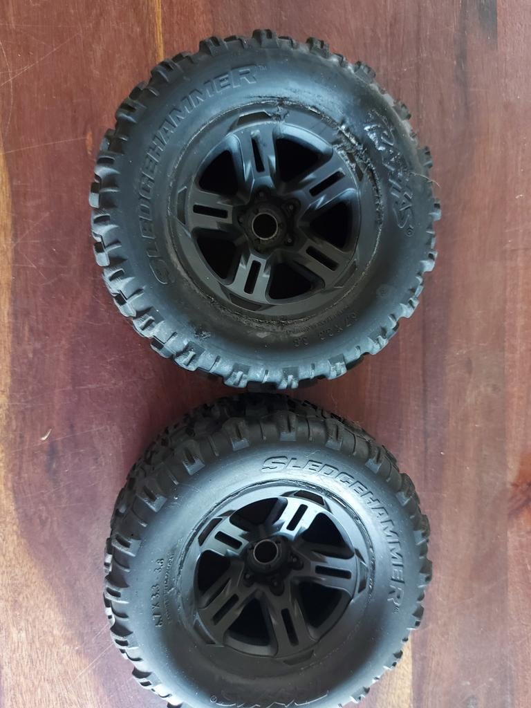 Set wielen van traxxas 2 stuks hex17 diameter 16cm, Hobby en Vrije tijd, Ophalen