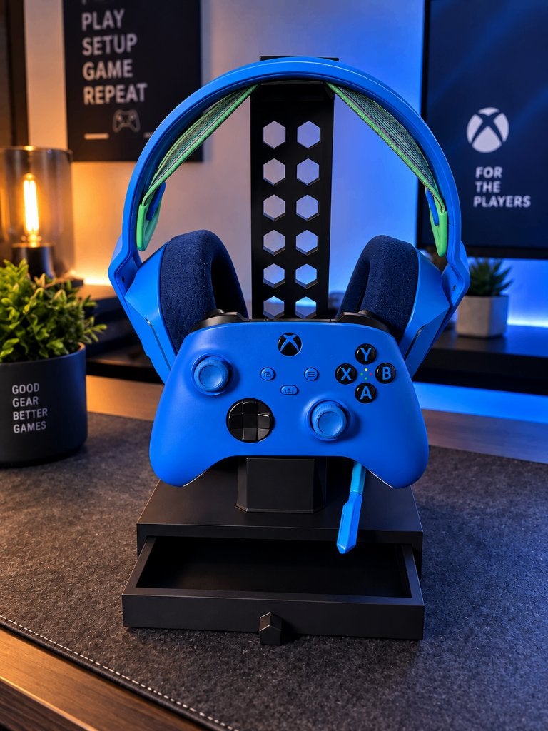 3D-geprinte Xbox-ps5 Headset & Controller Houder, Ophalen