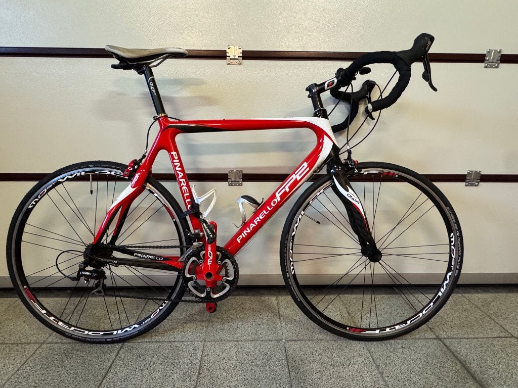 Te koop: Pinarello FP2 carbon racefiets, Fietsen en Brommers, 28 inch, Gebruikt, Velgrem, 57 tot 61 cm