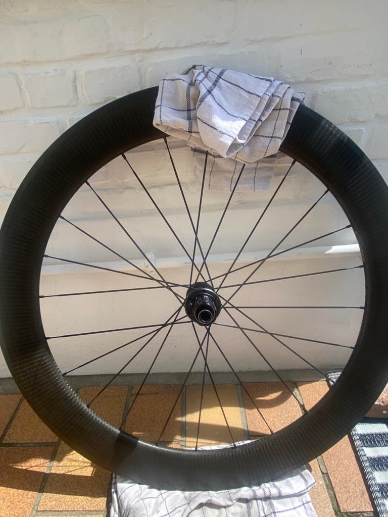 N.O.T.K. Mavic Cosmic SL 65 Disc achterwiel 882 gram, Fietsen en Brommers, Fietsonderdelen, Gebruikt, Racefiets, Carbon, Ophalen