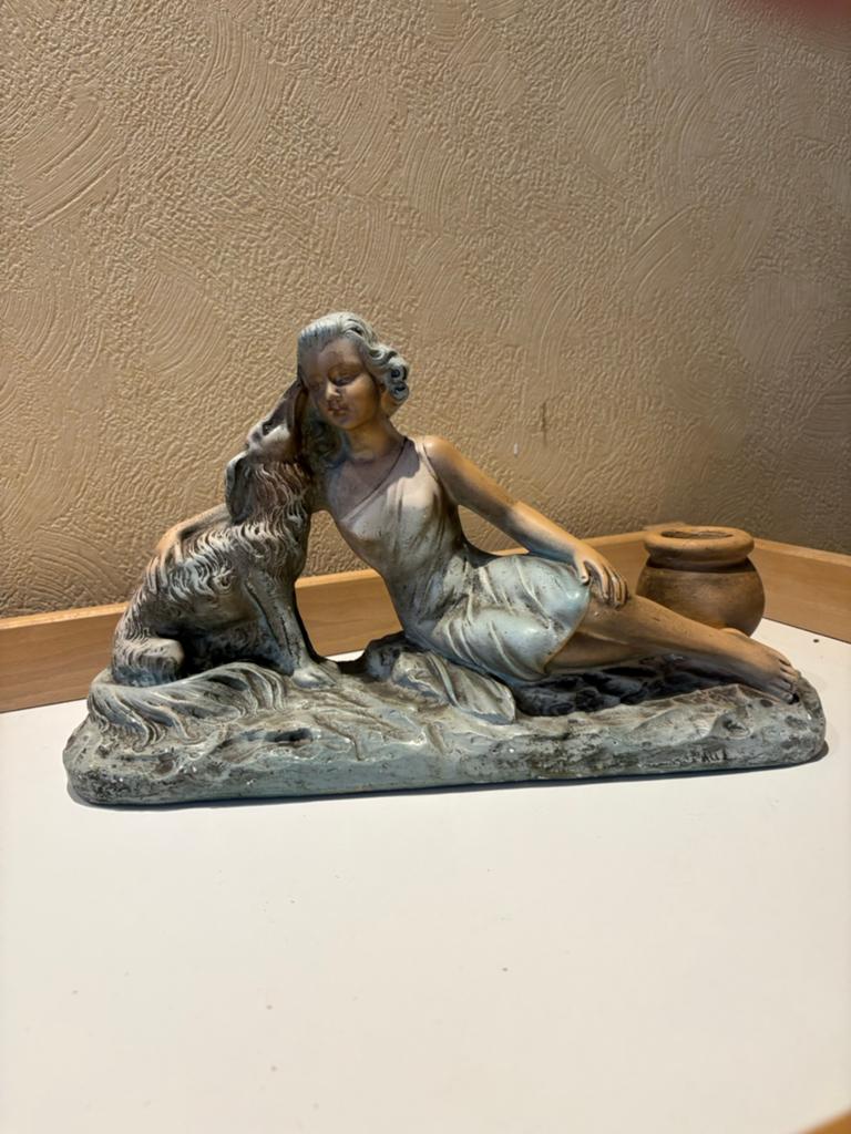 Art Deco beeld 1900-1930, Antiek en Kunst, Ophalen of Verzenden