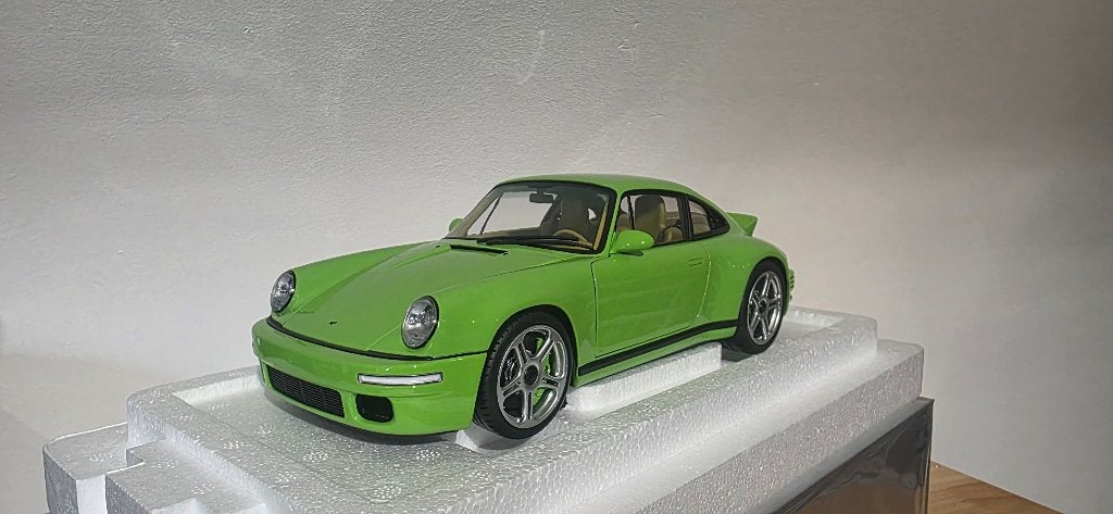 Porsche Ruf SCR bwj 2018 Brush green 1:18 Presque réel, Enlèvement ou Envoi, Comme neuf, Voiture, Autres marques