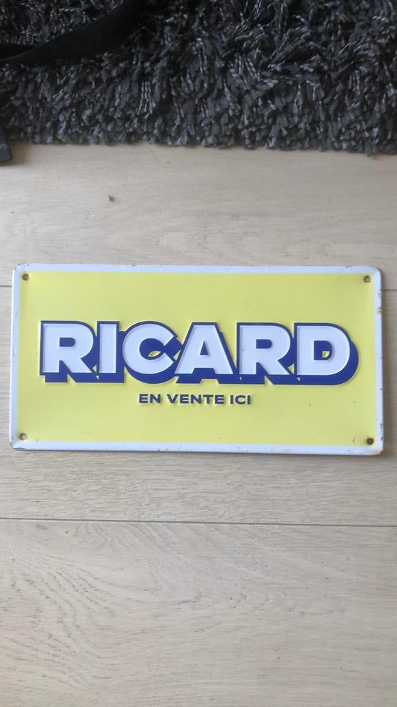 Reclamebord Ricard., Verzamelen, Ophalen, Reclamebord