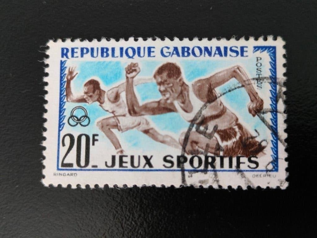 Gabon 1962 - sport, atletiek, lopen, Verzenden, Overige landen, Gestempeld