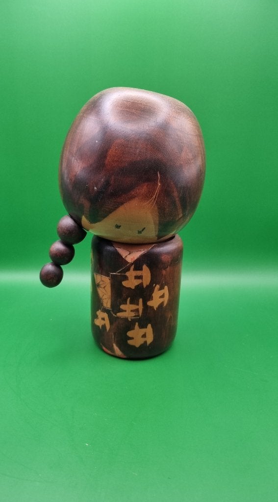 Junko Kokeshi vintage de Mitsuo, 22 cm, Enlèvement ou Envoi, Bois, Poupée
