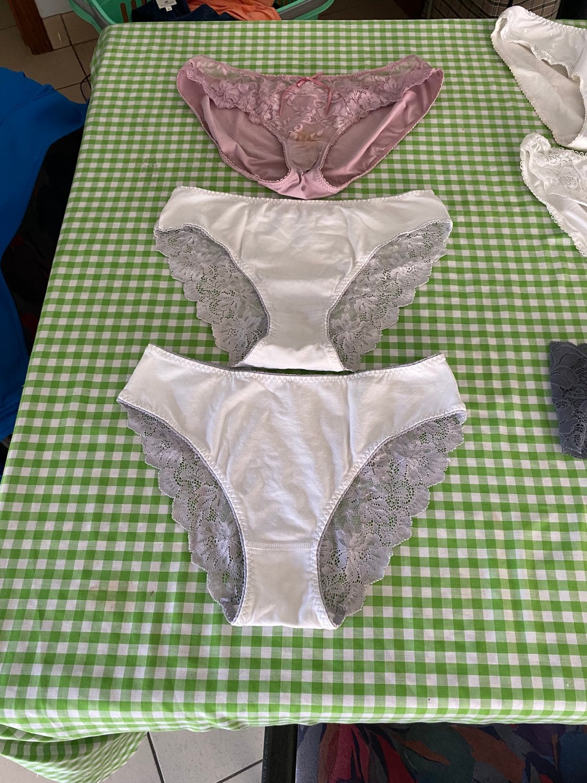 Six slips pour femmes, Enlèvement, Blanc, Slip