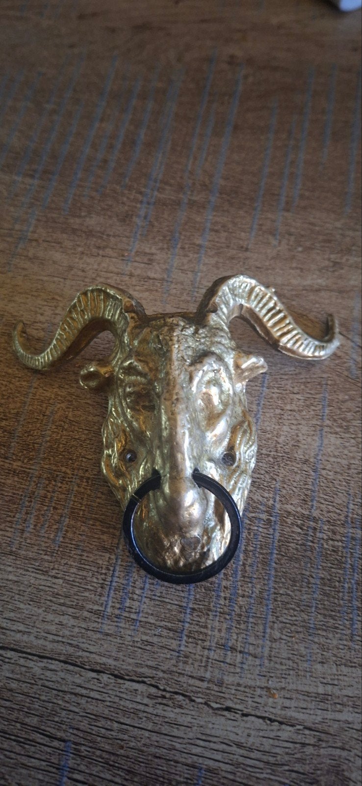 Curiosa Brons ramskop, Antiek en Kunst, Antiek | Brons en Koper, Ophalen of Verzenden