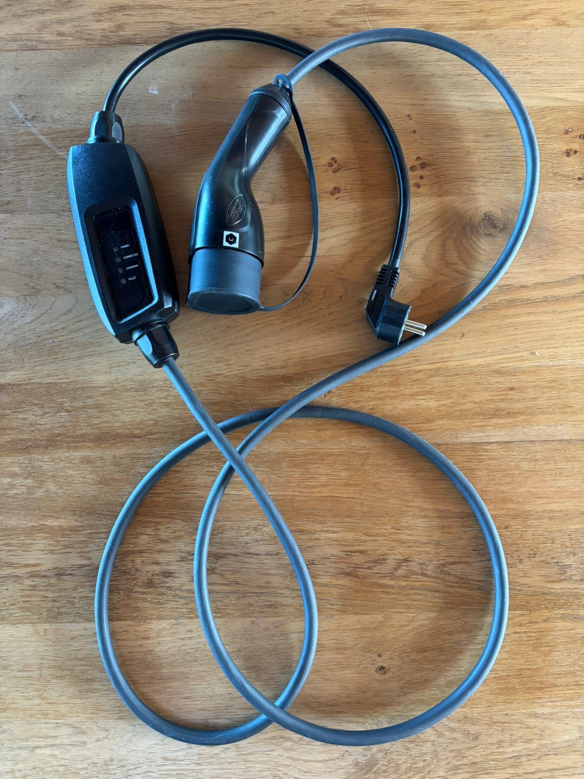 Mobiele laadkabel EV Type 2 naar gewoon stopcontact, Ophalen of Verzenden, Gebruikt