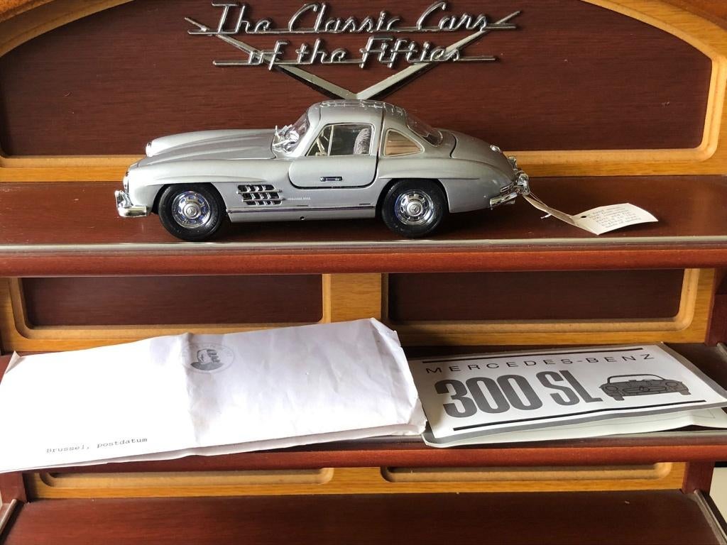 Mercedes Benz 300SL (W198) 1955 zilver, Hobby & Loisirs créatifs, Voitures miniatures | 1:87, Neuf, Voiture, Autres marques, Enlèvement