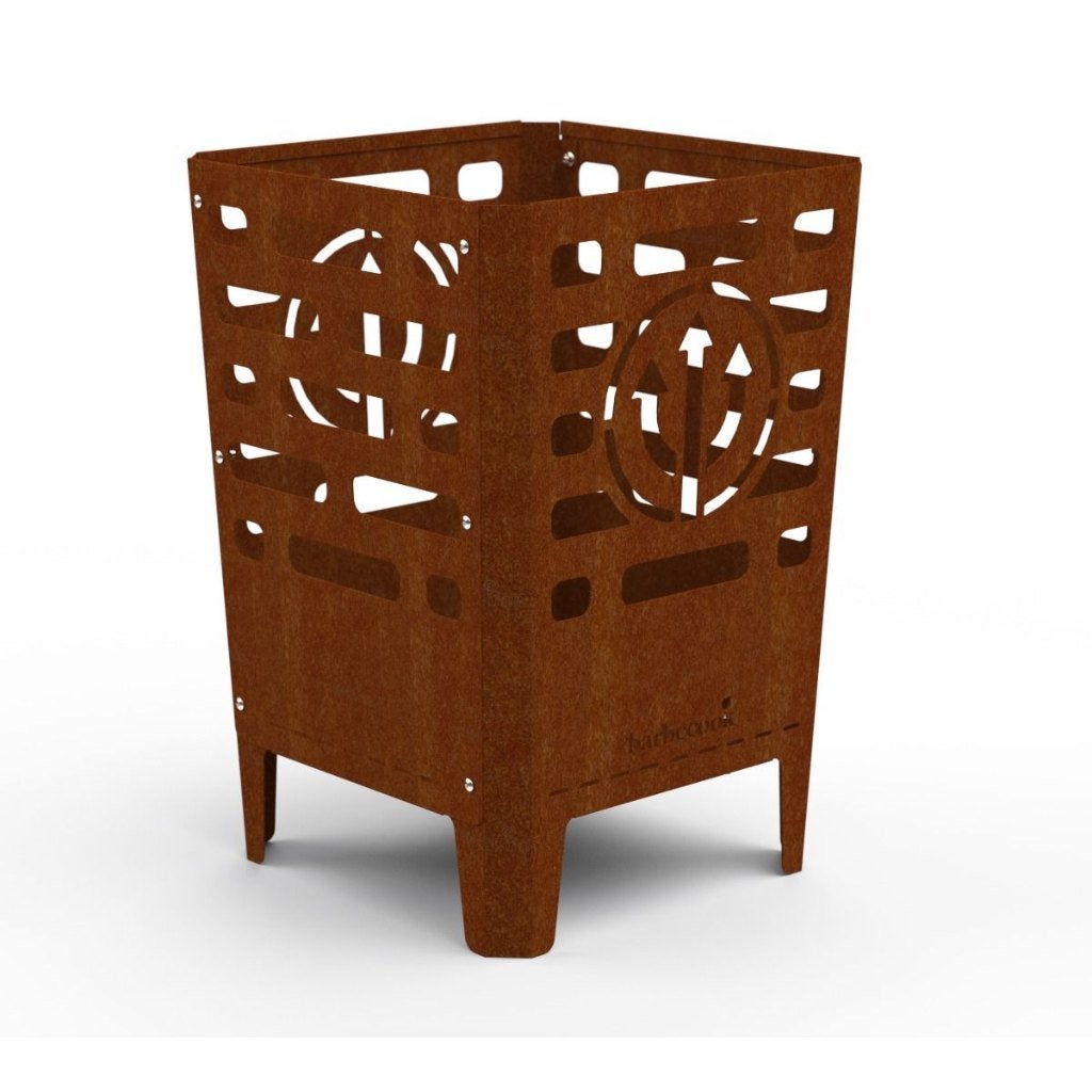 Barbecook vuurkorf Rode duivels - Cortenstaal - 38x38x55cm, Ophalen of Verzenden, Nieuw, Vuurkorf