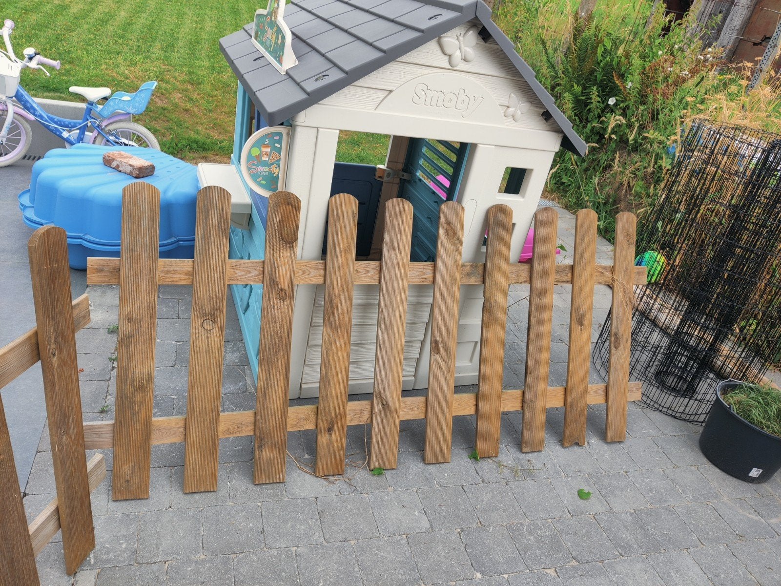 2 Clôtures de 180 cm x 80 cm. Bois, Enlèvement, Bois