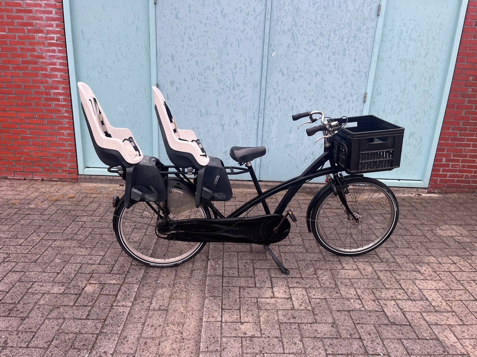 Tweelingfiets transport cargo bike longtail, Ophalen, Zo goed als nieuw, Fietsfabriek
