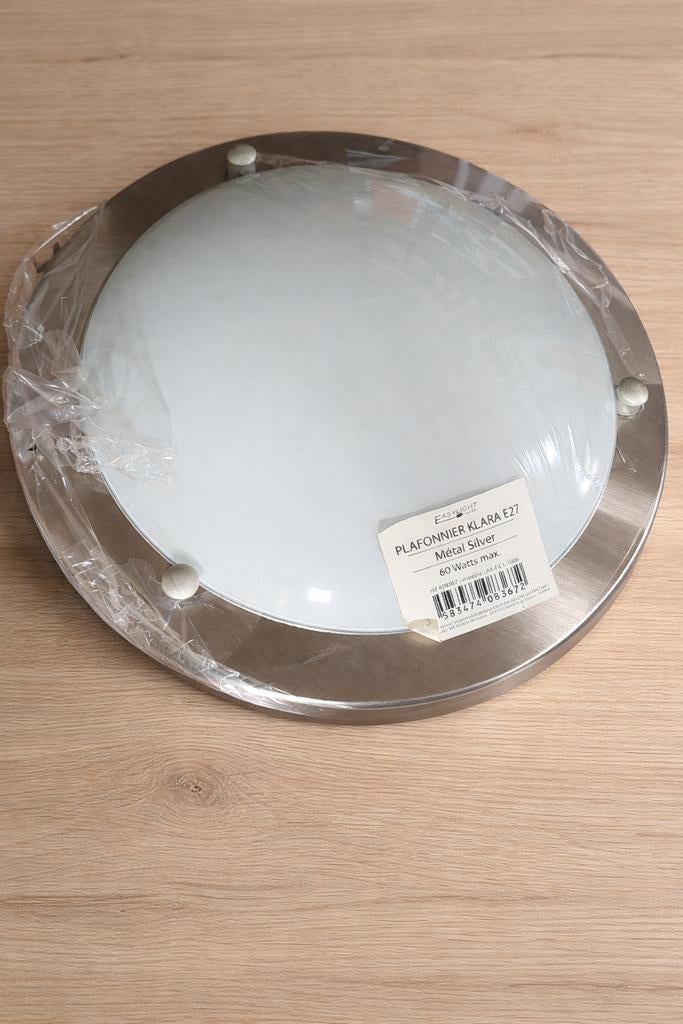 Plafonnier Klara NEUF "Easylight" Métal Sylver, Enlèvement ou Envoi, Neuf, Métal