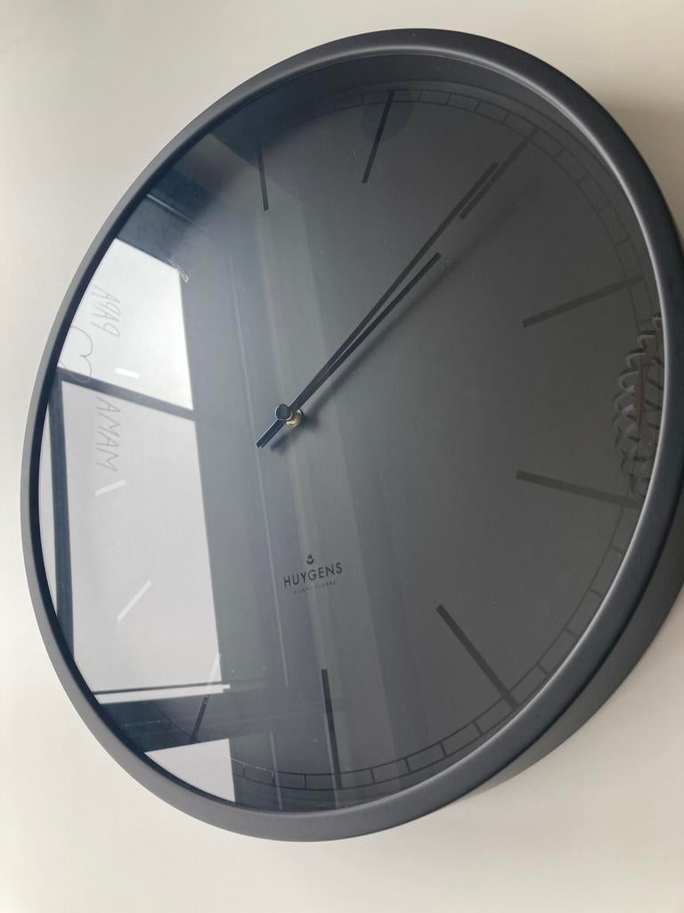 Huygens stille wandklok, Huis en Inrichting, Woonaccessoires | Klokken, Ophalen, Zo goed als nieuw, Wandklok