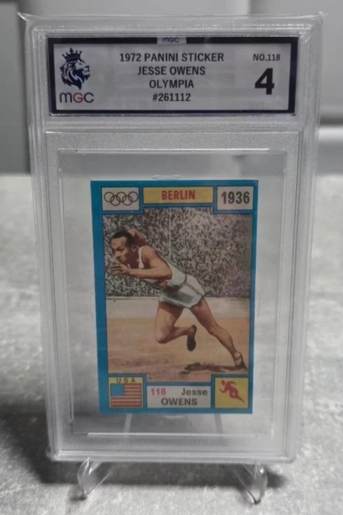 Panini Olympia+1972+Berlijn 1936+Jesse Owens Panini, Ophalen of Verzenden, Zo goed als nieuw, Sticker