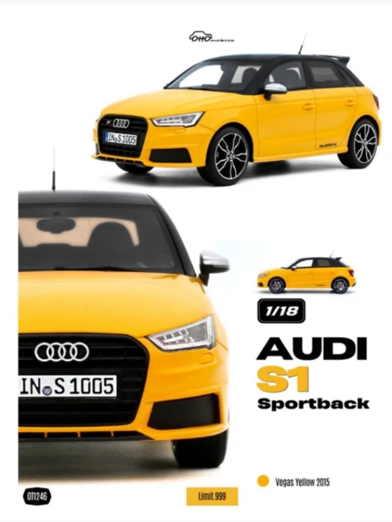Pré-commande !! Audi S1 Sportback 1/18ème, Hobby & Loisirs créatifs, Neuf, OttOMobile, Enlèvement ou Envoi, Voiture